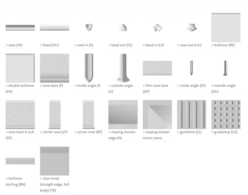 mosa global trim options