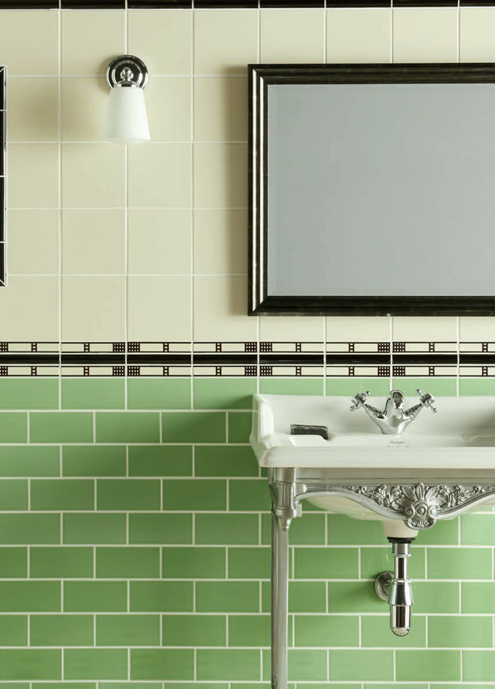 arts and crafts style ceramic tile