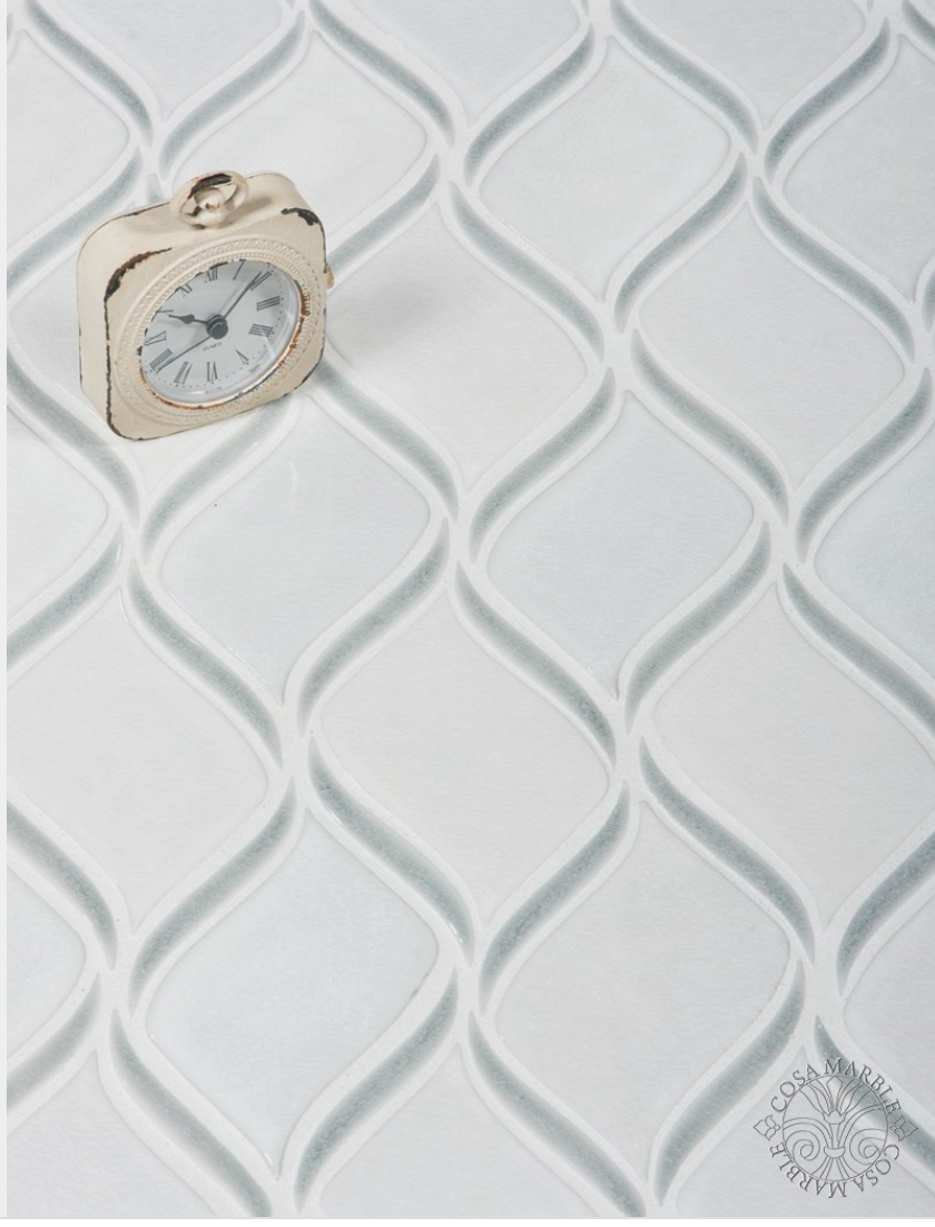 crackle porcelain mosaics